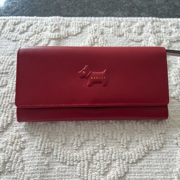 Radley London HERITAGE RADLEY Large Flap Over Matinee Wallet- RED - Picture 5 of 5